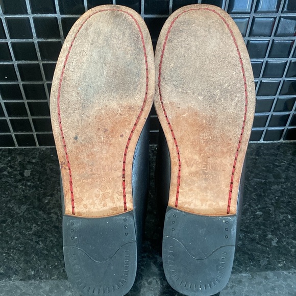 G.H. Bass & Co. Black and Cream Polka Dot Loafers - Picture 4 of 8